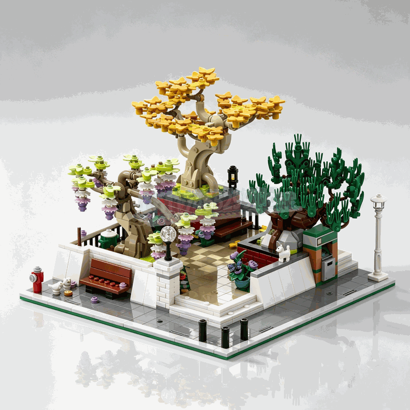 Bonsai Garden Lego Set - 1309 Peças Blocos de Montar Jardim