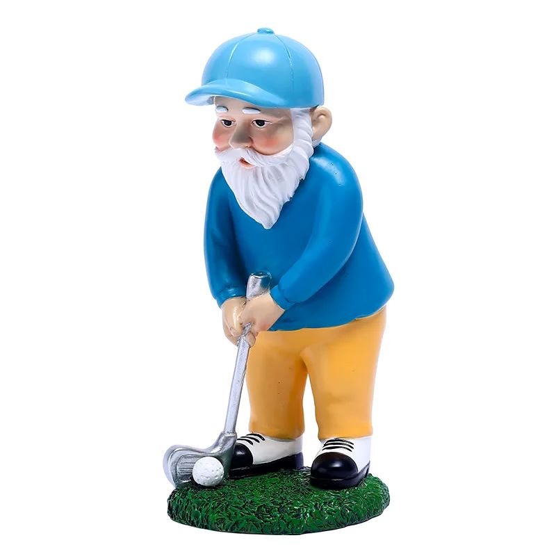 Cute Garden Golf Dwarf Statue, - Bonsai Garden Paris avaliação e preço