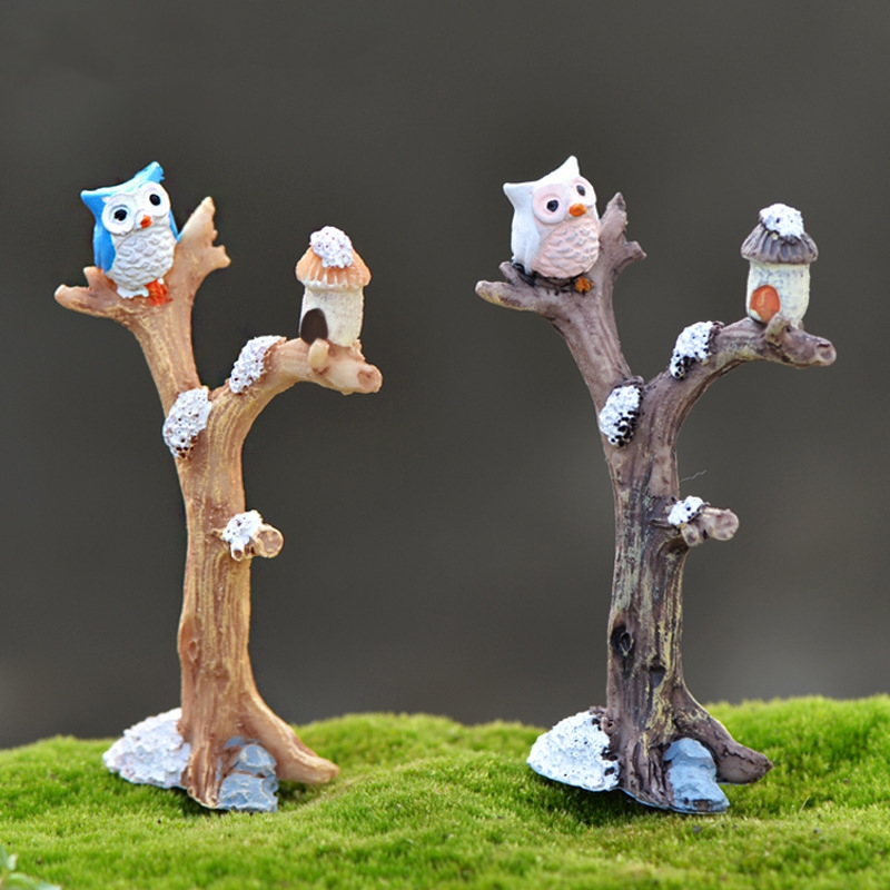 10pcs Resina Coruja Artesanato - Bonsai Garden Paris avaliação e preço
