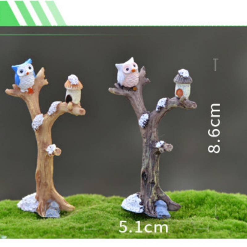 10pcs Resina Coruja Artesanato - Bonsai Garden Paris avaliação e preço