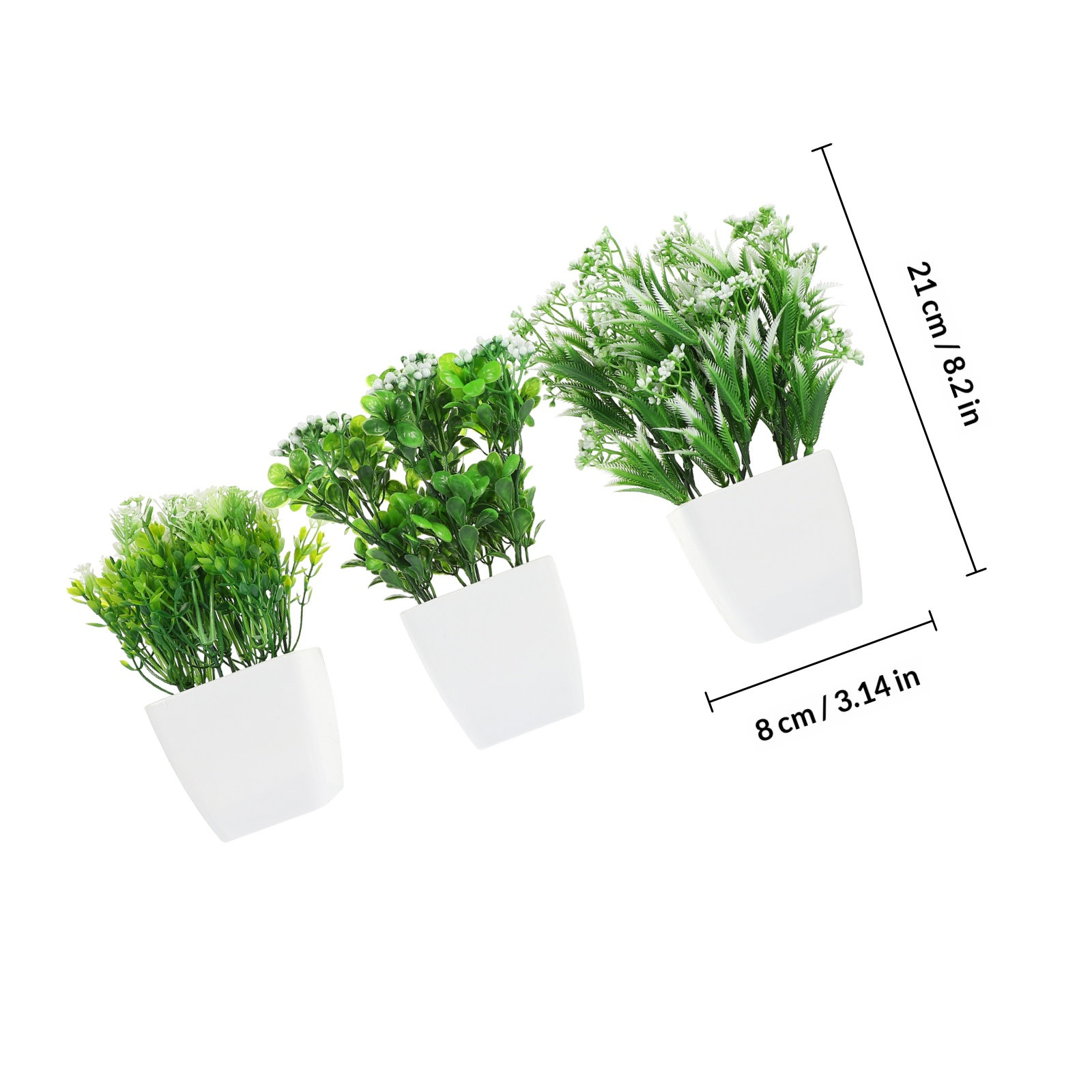 3 unidades de plantas artifici - Bonsai Garden And Cafe avaliação e preço