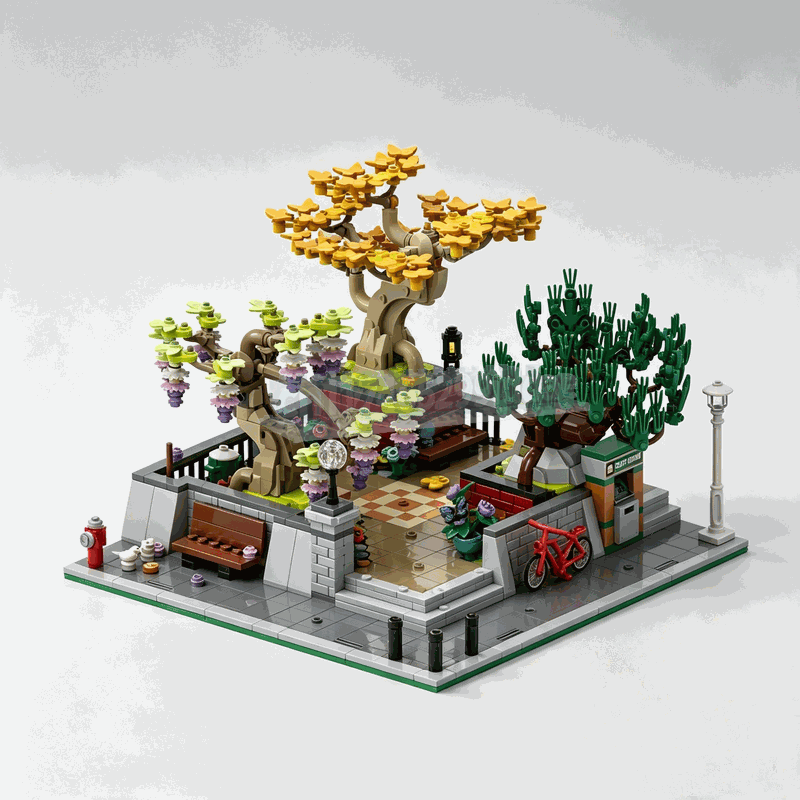 1309 Peças Blocos de Montar Ja - Bonsai Garden Lego Set avaliação e preço