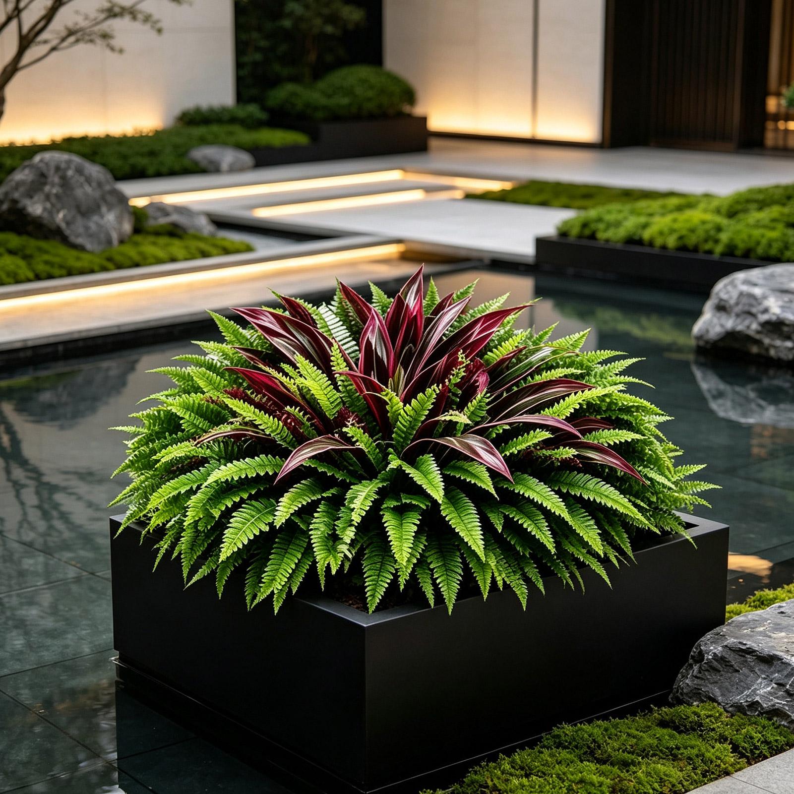 Falsas samambaias e dracênias  - Bonsai Garden And Cafe avaliação e preço